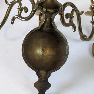 Solid Brass Wall Mount Candelabras