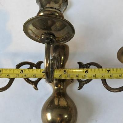 Solid Brass Wall Mount Candelabras