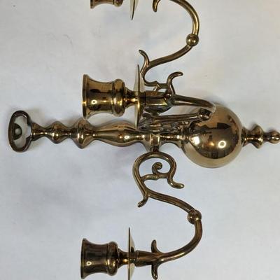 Solid Brass Wall Mount Candelabras