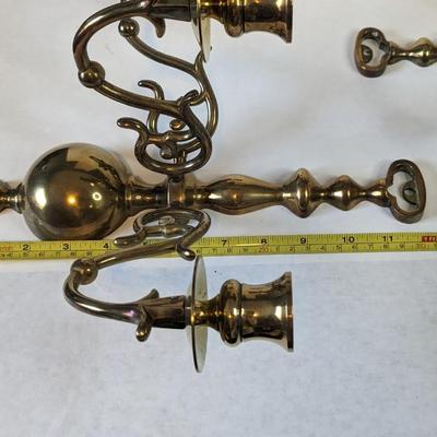 Solid Brass Wall Mount Candelabras