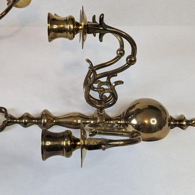 Solid Brass Wall Mount Candelabras