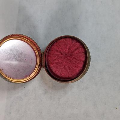 Monogramed and Metal Antique Vanity Sets