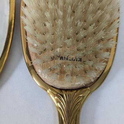 Monogramed and Metal Antique Vanity Sets