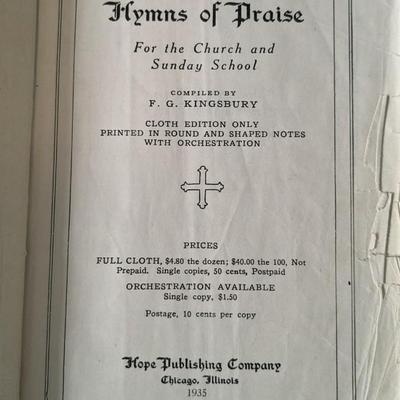 Antique Bibles and Hymn Books