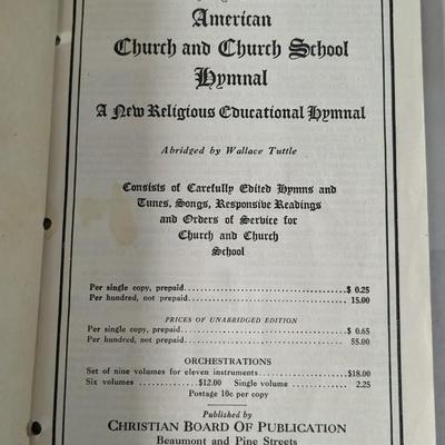 Antique Bibles and Hymn Books
