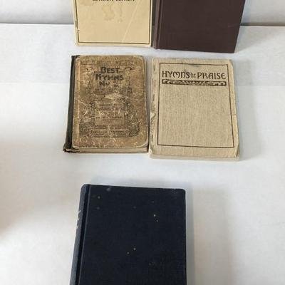 Antique Bibles and Hymn Books