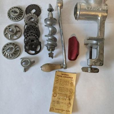 Griswold Meat Grinder and Ward Food Chopper