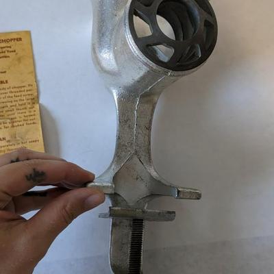 Griswold Meat Grinder and Ward Food Chopper