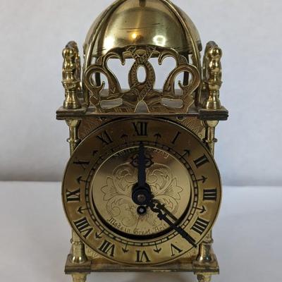 Seth Thomas 4 Jewel Arch Top Clock and Brass Smith's Clock