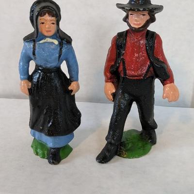 Cast Iron Amish Figures & Small Irons