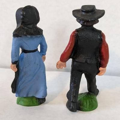 Cast Iron Amish Figures & Small Irons
