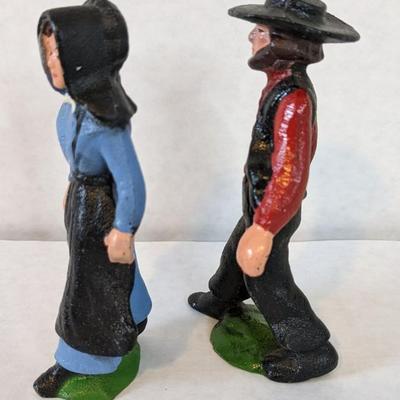 Cast Iron Amish Figures & Small Irons