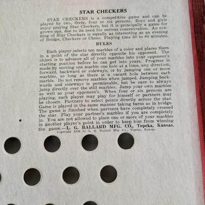 Lindstrom's Gold Star Table Top Pinball, Star Checkers, and More!