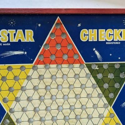 Lindstrom's Gold Star Table Top Pinball, Star Checkers, and More!