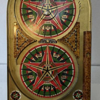 Lindstrom's Gold Star Table Top Pinball, Star Checkers, and More!