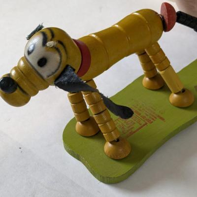 1930's Fisher Price Walt Disney Pluto w/ Wood Toys
