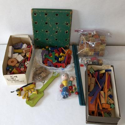 1930's Fisher Price Walt Disney Pluto w/ Wood Toys