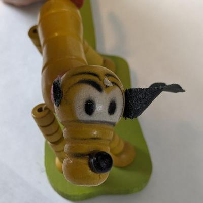 1930's Fisher Price Walt Disney Pluto w/ Wood Toys