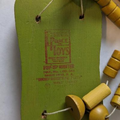 1930's Fisher Price Walt Disney Pluto w/ Wood Toys