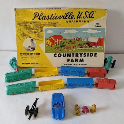 Auburn and Varied Plastic Toys