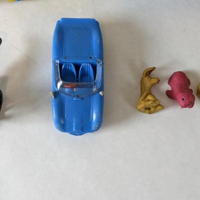 Auburn and Varied Plastic Toys