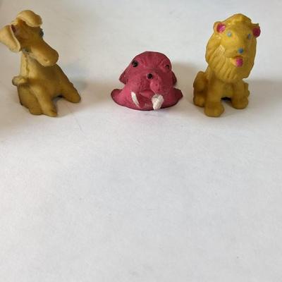 Auburn and Varied Plastic Toys