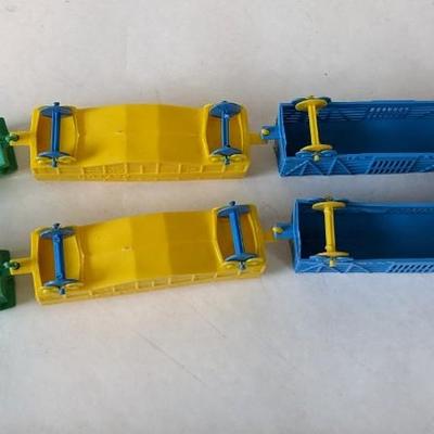 Auburn and Varied Plastic Toys