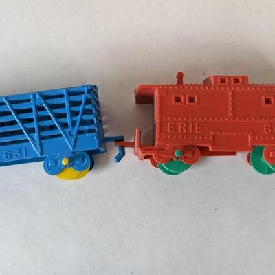 Auburn and Varied Plastic Toys