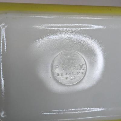 Pyrex Primary and Lime Dishes