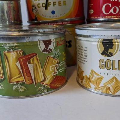 Tin and Cardboard Box Advertising Assortment