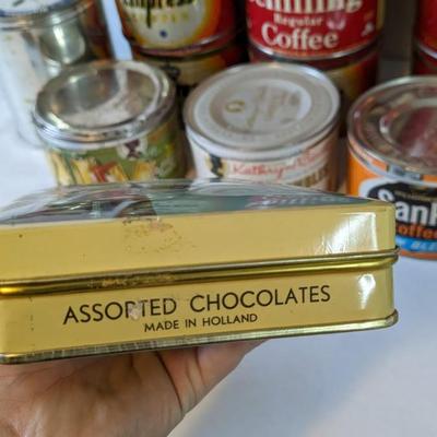 Tin and Cardboard Box Advertising Assortment