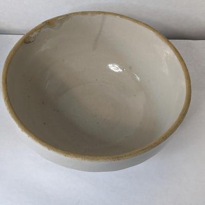 Red Wing and Medium White Salt Glaze Crock