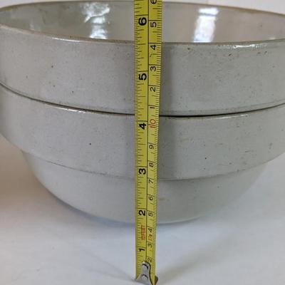 Red Wing and Medium White Salt Glaze Crock