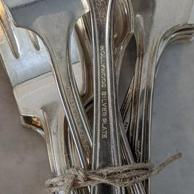 Large Silverplate Flatware Assortment