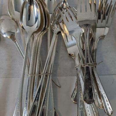 Large Silverplate Flatware Assortment