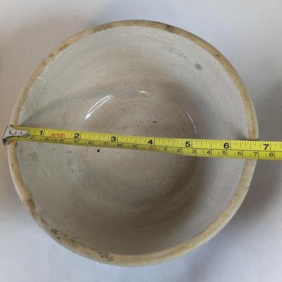 White Salt Glaze Crock Bowls