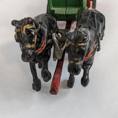 Cast Iron Arcade Toy Horse Drawn Toy