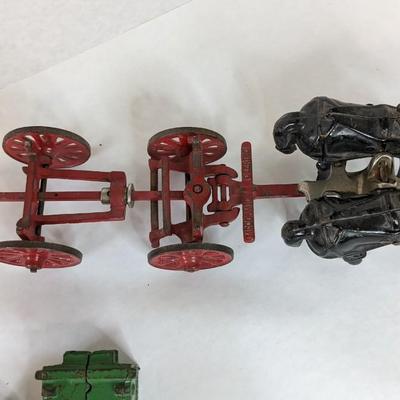 Cast Iron Arcade Toy Horse Drawn Toy