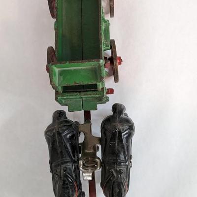 Cast Iron Arcade Toy Horse Drawn Toy