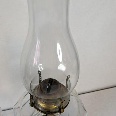 P&A Manufacturing Clear Glass Oil Lamps