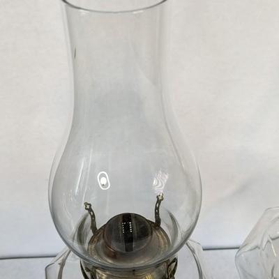 P&A Manufacturing Clear Glass Oil Lamps
