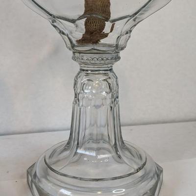 P&A Manufacturing Clear Glass Oil Lamps