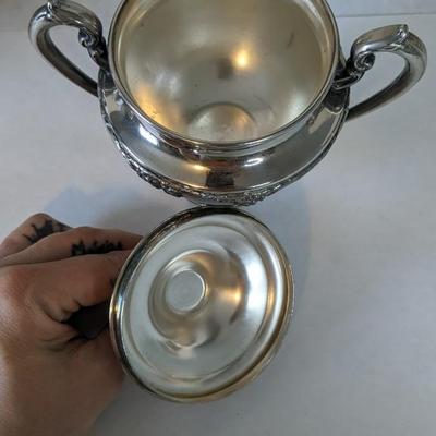 Lehman Brothers Silver Plate Tea Service
