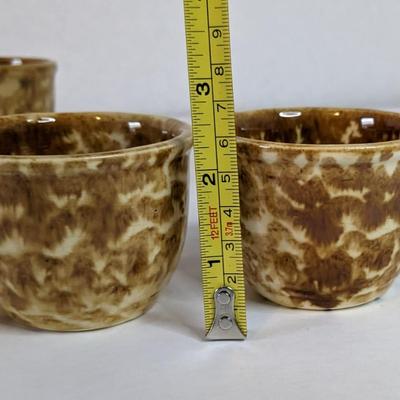 Small Spongeware Custard Bowls