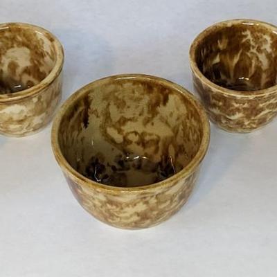 Small Spongeware Custard Bowls