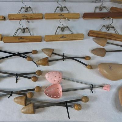 Wood Hangers and Shoe Forms
