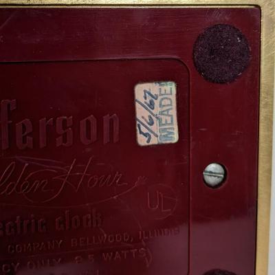 Jefferson Golden Hour Electric Clock