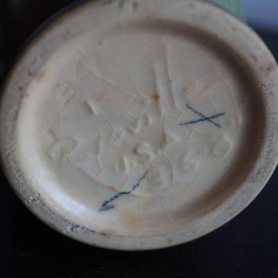 ROSEVILLE STAMPED APPLE BLOSSOM EWER OF 8"