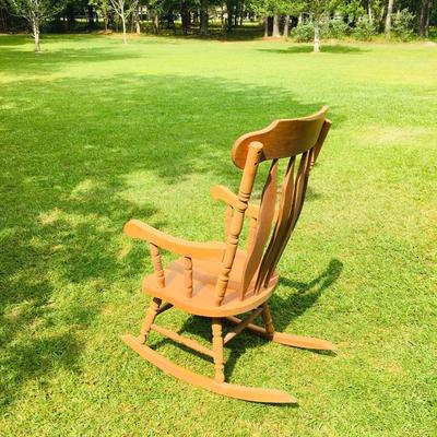 Rocking chair, solid wood