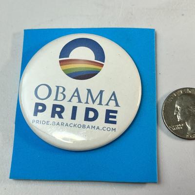OBAMA PRIDE PIN BACK
